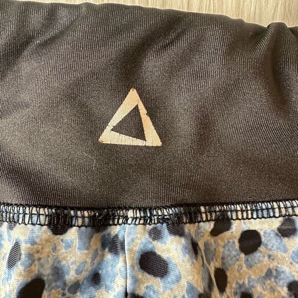 PRISMSPORT Blue & Black Pongo Print Classic Ankle Leggings Size XS - Picture 5 of 9